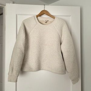 Banana Republic Boxy Sherpa Sweater Sweatshirt